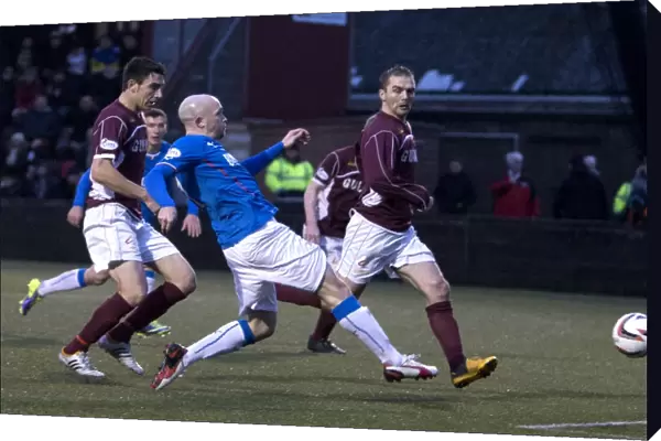 Rangers Nicky Law Scores the Opening Goal: Scottish Cup Victory at Stenhousemuir (2003)