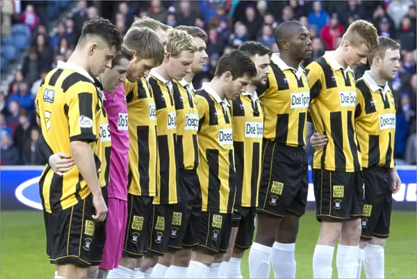 Honoring Ian Redford: A Moment of Silence at Rangers vs East Fife (Scottish Cup Winners 2003)