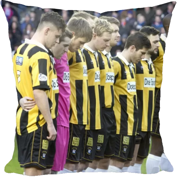 Honoring Ian Redford: A Moment of Silence at Rangers vs East Fife (Scottish Cup Winners 2003)