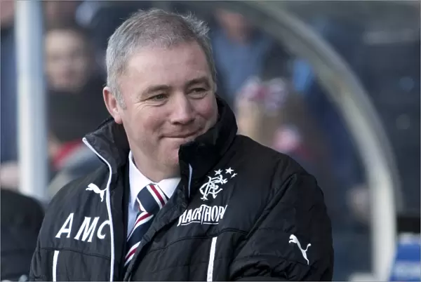 Ally McCoist, Rangers Manager: Pre-Match Moment at Ibrox Stadium with 2003 Scottish Cup Winning Team before East Fife Clash