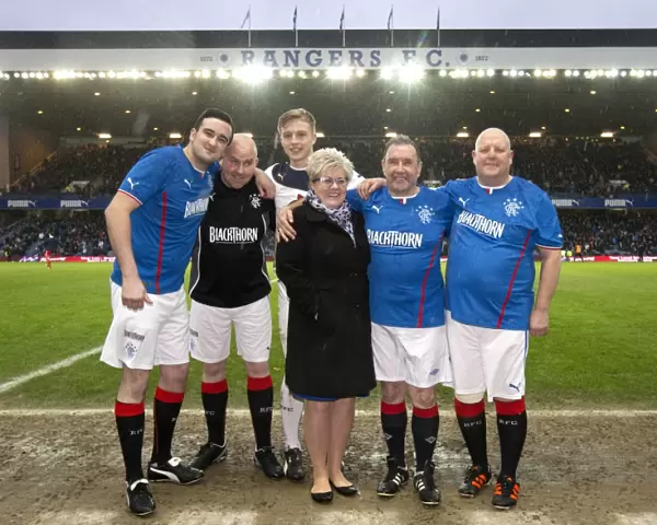 Rangers Football Club: Robbie McCrorie and Penalty Takers at Half Time - Ibrox Stadium, Scottish League One: Rangers vs Brechin City