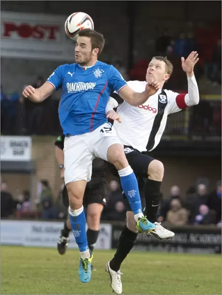 Clash at Somerset Park: Leap for Glory - Rangers Andy Little and Ayr United's Scott McLaughlin (Scottish Cup, 2003)
