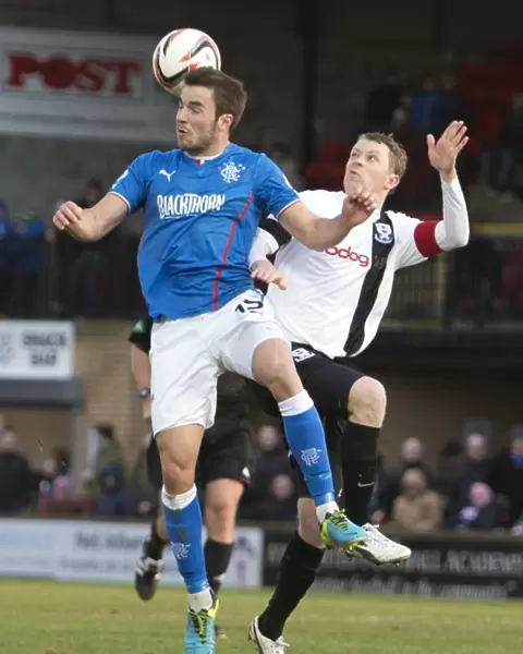 Clash at Somerset Park: Leap for Glory - Rangers Andy Little and Ayr United's Scott McLaughlin (Scottish Cup, 2003)