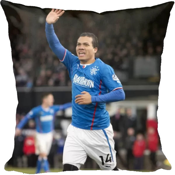 Rangers Arnold Peralta in Action: Scottish League One - Ayr United vs Rangers (Scottish Cup Winner 2003)
