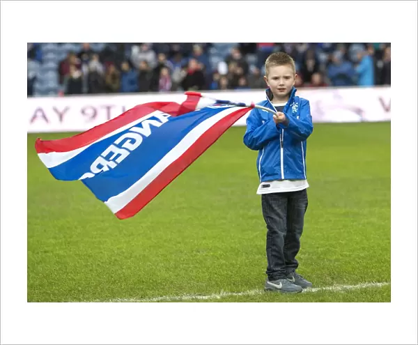 Rangers Football Club: Tribute to 2003 Scottish Cup Victory - Flag Bearers Honoring the Champions