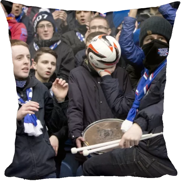 Rangers Football Club: A Fan's Triumphant Moment - Celebrating with the Scottish Cup Match Ball at Ibrox Stadium