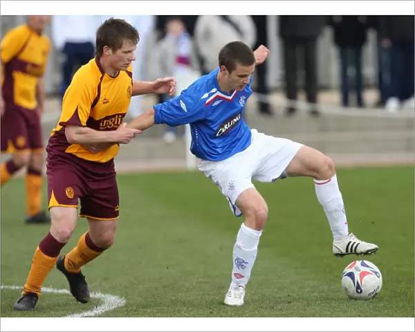 Rangers U19s: Jamie Ness and Team Celebrate 07-08 League Victory Against Motherwell