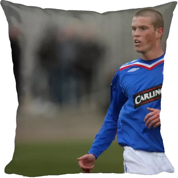 Rangers Under-19s: 2007-08 Murray Park Champions Celebrating with Ross Harvey