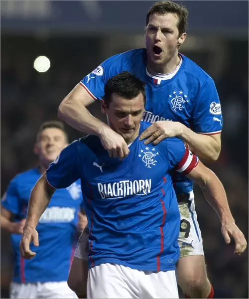 Rangers Football Club: McCulloch and Daly's Double Strike at Ibrox Stadium - Scottish League One: Rangers vs Airdrieonians - A Celebratory Moment