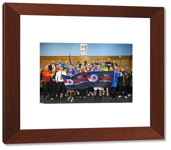 Rangers Football Club: Celebrating Historic Scottish League One Title Win at Ibrox Stadium (2003)