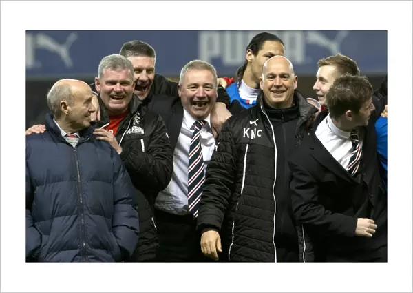 Rangers Football Club: Title Winning Squad - Stewart, McCoist, McDowall, and Durrant Celebrate Scottish League One Victory