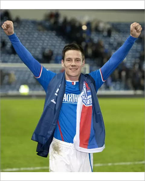 Ian Black's Thrilling Goal: Rangers Clinch Scottish League One Title at Ibrox Stadium