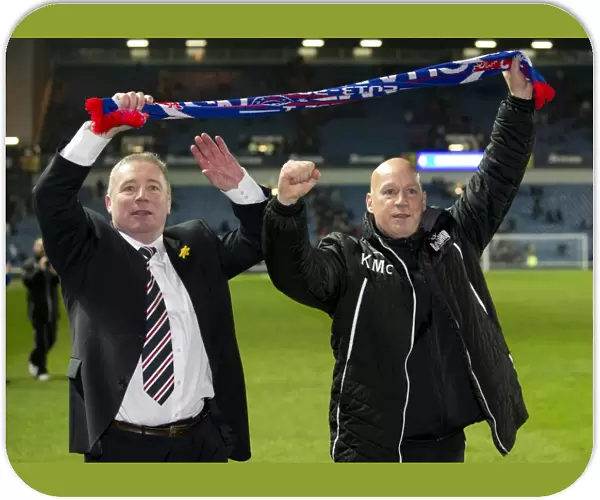 Rangers FC: McCoist and McDowall Celebrate Scottish League One Title Victory at Ibrox