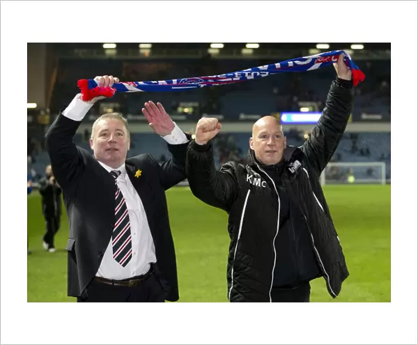 Rangers FC: McCoist and McDowall Celebrate Scottish League One Title Victory at Ibrox