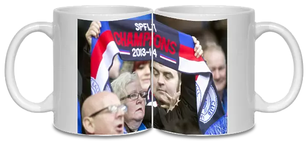 Scottish Cup Triumph: A Sea of Celebrating Rangers Fans at Ibrox Stadium (2003)