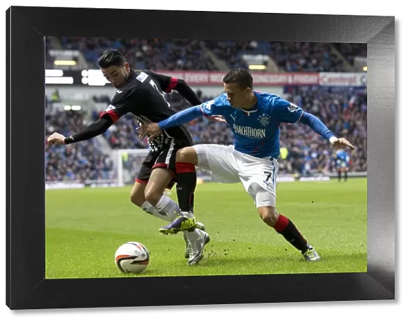 Intense Battle for Scottish League One Supremacy: Rangers vs Dunfermline Athletic at Ibrox Stadium