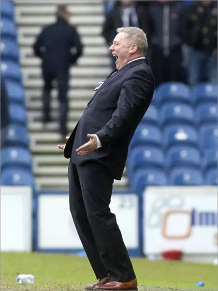 Rangers Glory: Ally McCoist Celebrates Calum Gallagher's Goal - Scottish League One Victory over Dunfermline Athletic (Scottish Cup Winning Moment, 2003)