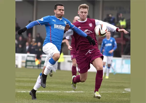 Intense Battle for Supremacy: Rangers vs Arbroath in Scottish League One - Peralta vs Travis at Gayfield Park