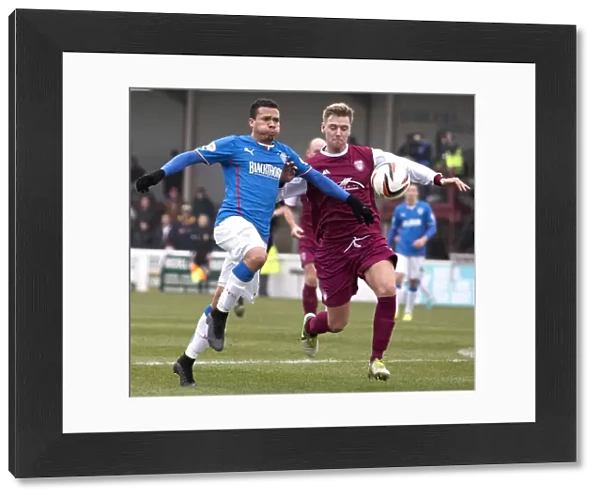 Intense Battle for Supremacy: Rangers vs Arbroath in Scottish League One - Peralta vs Travis at Gayfield Park