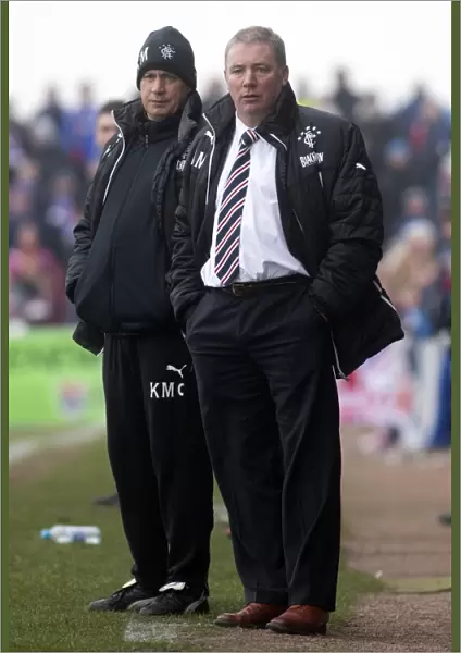 Ally McCoist and Kenny McDowall Lead Rangers at Gayfield Park: Scottish League One Clash (2003 Scottish Cup Winning Duo)