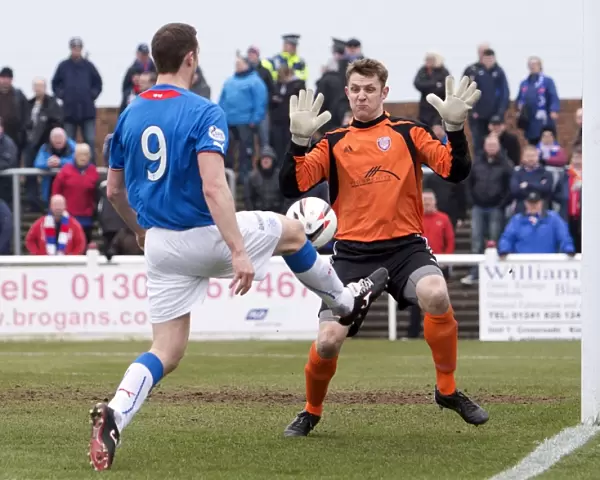 Rangers Jon Daly Thwarted by Arbroath's Sandy Wood: Dramatic Save in Scottish League One