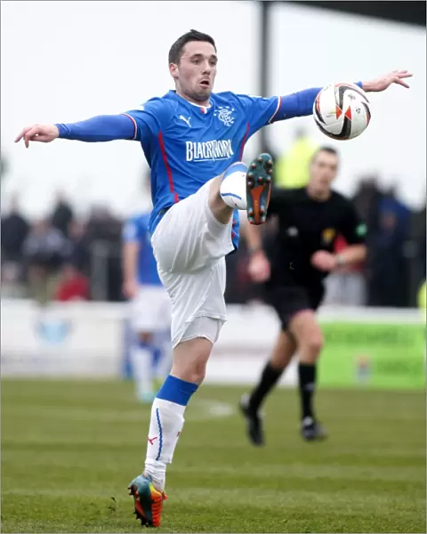 Scottish Cup Triumph: Nicky Clark of Rangers in Action at Gayfield Park