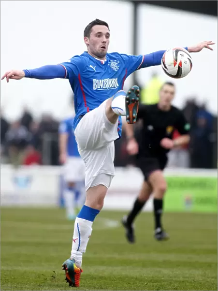 Scottish Cup Triumph: Nicky Clark of Rangers in Action at Gayfield Park
