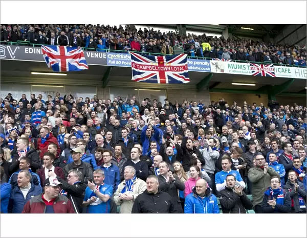 Triumphant Rangers FC Fans Unite in Jubilation: Scottish Cup Victory at Easter Road (2003)