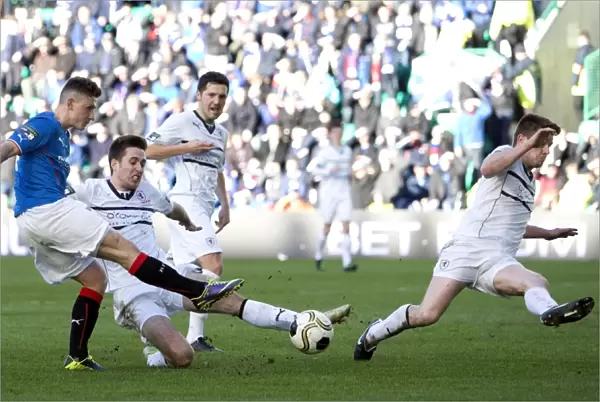Rangers Fraser Aird Scores the Thrilling Winner in the 2003 Scottish Cup Final against Raith Rovers at Easter Road