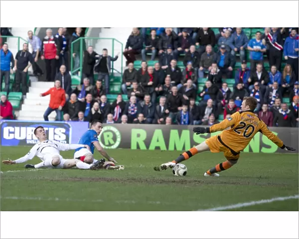 Rangers vs Raith Rovers in the Ramsden Cup Final: Dramatic Goal-line Save by Lee Robinson from Lee Wallace