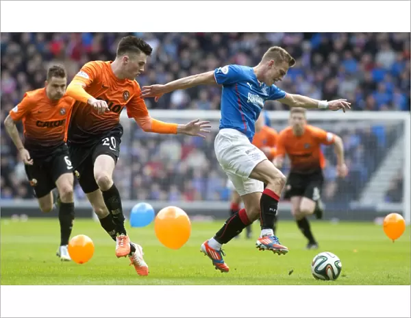 Intense Battle for the Scottish Cup: Rangers vs Dundee United (2003) - Dean Shiels vs John Soutter at Ibrox Stadium