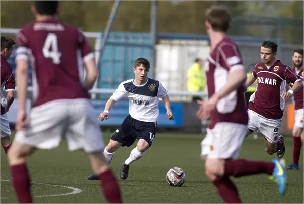 Rangers Charlie Telfer in Action: Defending Scottish Cup Champion Faces Stenhousemuir in Scottish League One