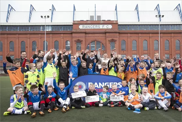 Rangers Football Club: Easter Soccer School at Ibrox Complex - Inspiring Future Generations with Fraser Aird and Calum Gallagher (Scottish Cup Winners 2003)