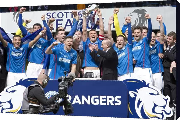Rangers Football Club: League One Champions - Celebrating Victory with Captain Lee McCulloch and Team at Ibrox Stadium