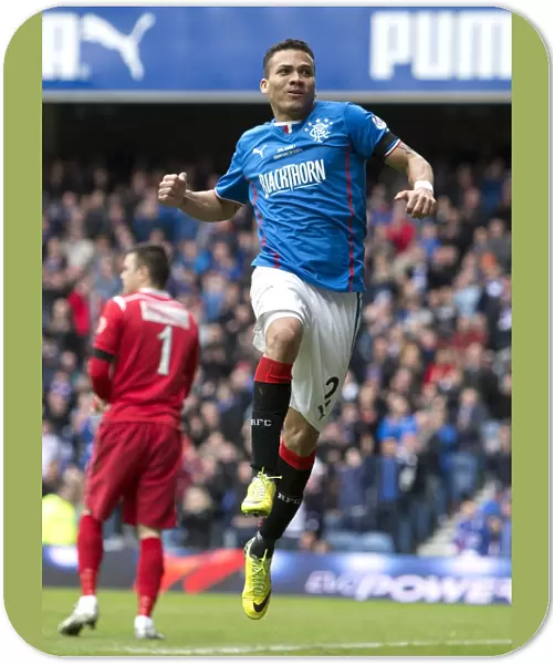 Rangers Arnold Peralta: Thrilling Goal and Scottish Cup Victory Celebration at Ibrox Stadium (2003)