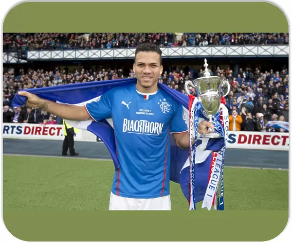 Arnold Peralta's Glorious League One Title Victory with the Scottish Cup at Ibrox Stadium