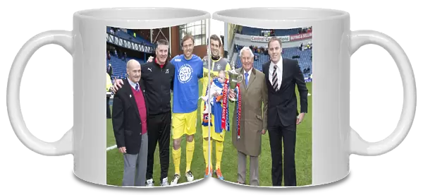 Rangers Legends: League One Victory Celebration - Hubbard, Stewart, Simonsen, Bell, Brown, and Gallacher (Scottish Cup Winners 2003)