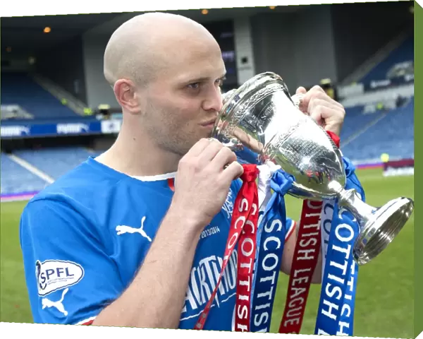 Nicky Law's Double Victory: League One Title and Scottish Cup Triumph at Ibrox Stadium