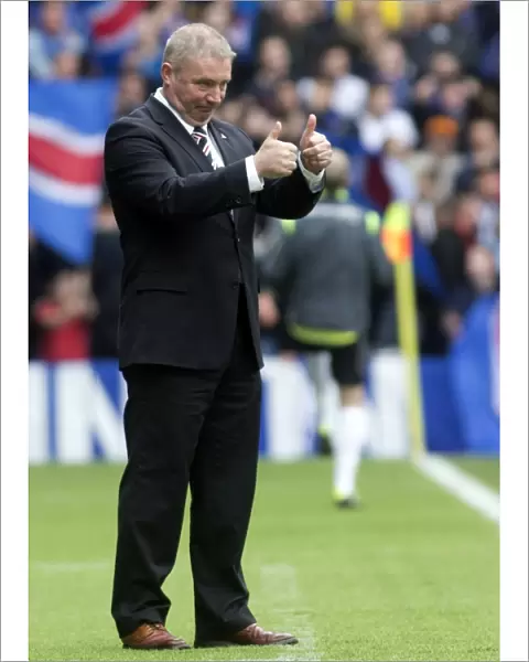 Ally McCoist Rallies Rangers Team at Ibrox Stadium Before Scottish Cup Victory vs Stranraer (2003): The Thumbs-Up Moment