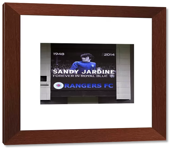 Honoring Sandy Jardine: A Tribute at Ibrox Stadium - Rangers vs. Stranraer, Scottish League One