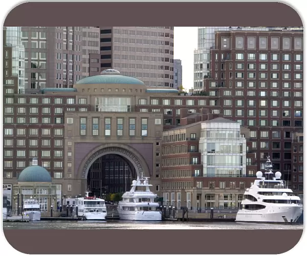 Boston Harbor waterfront condominiums, Boston, Massachusetts, USA
