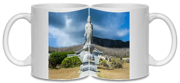 Worldwar II memorial at the Banzai Cliffs in Saipan, Northern Marianas, Central Pacific