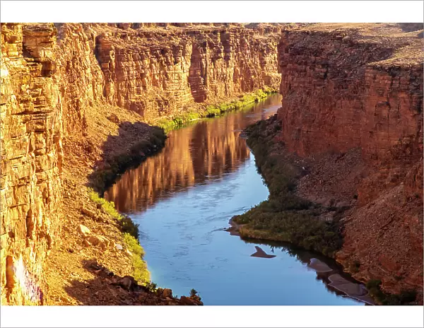 USA, Arizona, Marble Canyon. Colorado River flows through canyon