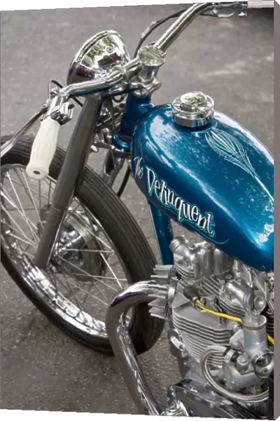 WA, Seattle, classic motorcycle
