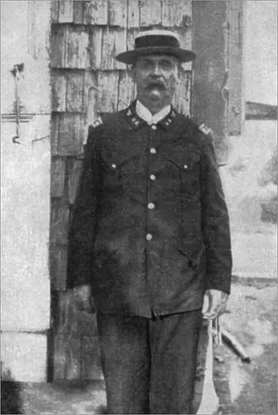EDWARD HUNTER (1839-1928). American Army officer. Colonel Hunter at Guayama, Puerto Rico