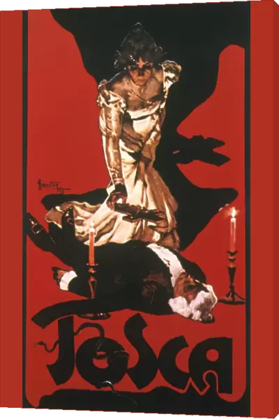 PUCCINI: TOSCA POSTER, 1900. Poster by Hohenstein for the first production of Puccini s