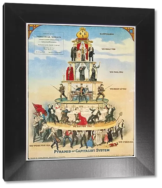 CAPITALIST PYRAMID, 1911. American Socialist poster