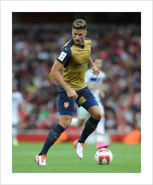 Olivier Giroud in Action: Arsenal vs. Olympique Lyonnais, Emirates Cup 2015 / 16
