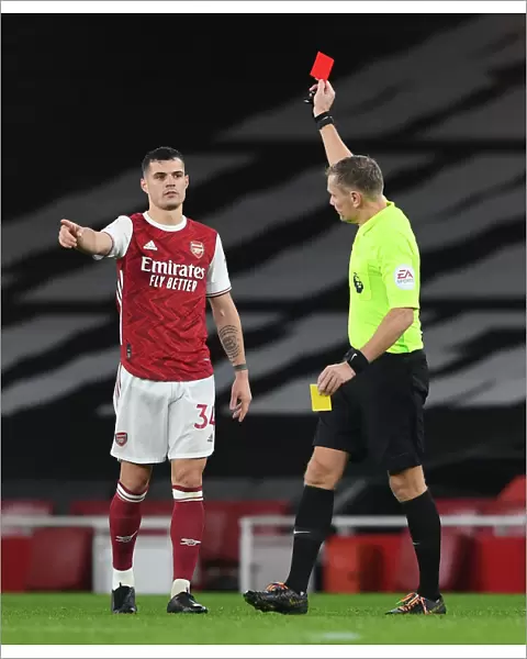 Arsenal's Granit Xhaka Red Card: Arsenal v Burnley, Premier League 2020-21