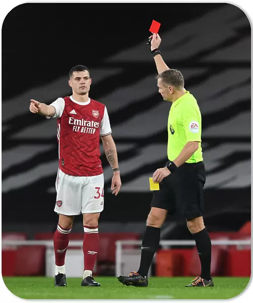 Arsenal's Granit Xhaka Red Card: Arsenal v Burnley, Premier League 2020-21